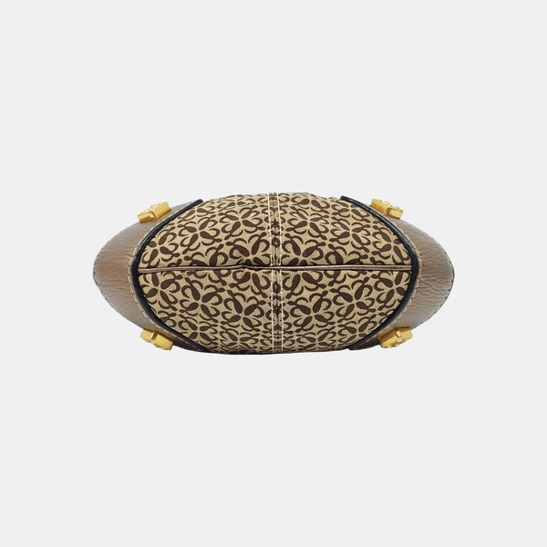 Monogram Canvas Top Handle Bag Beige