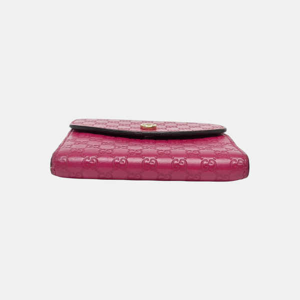 Monogram Calfskin Wallet Red