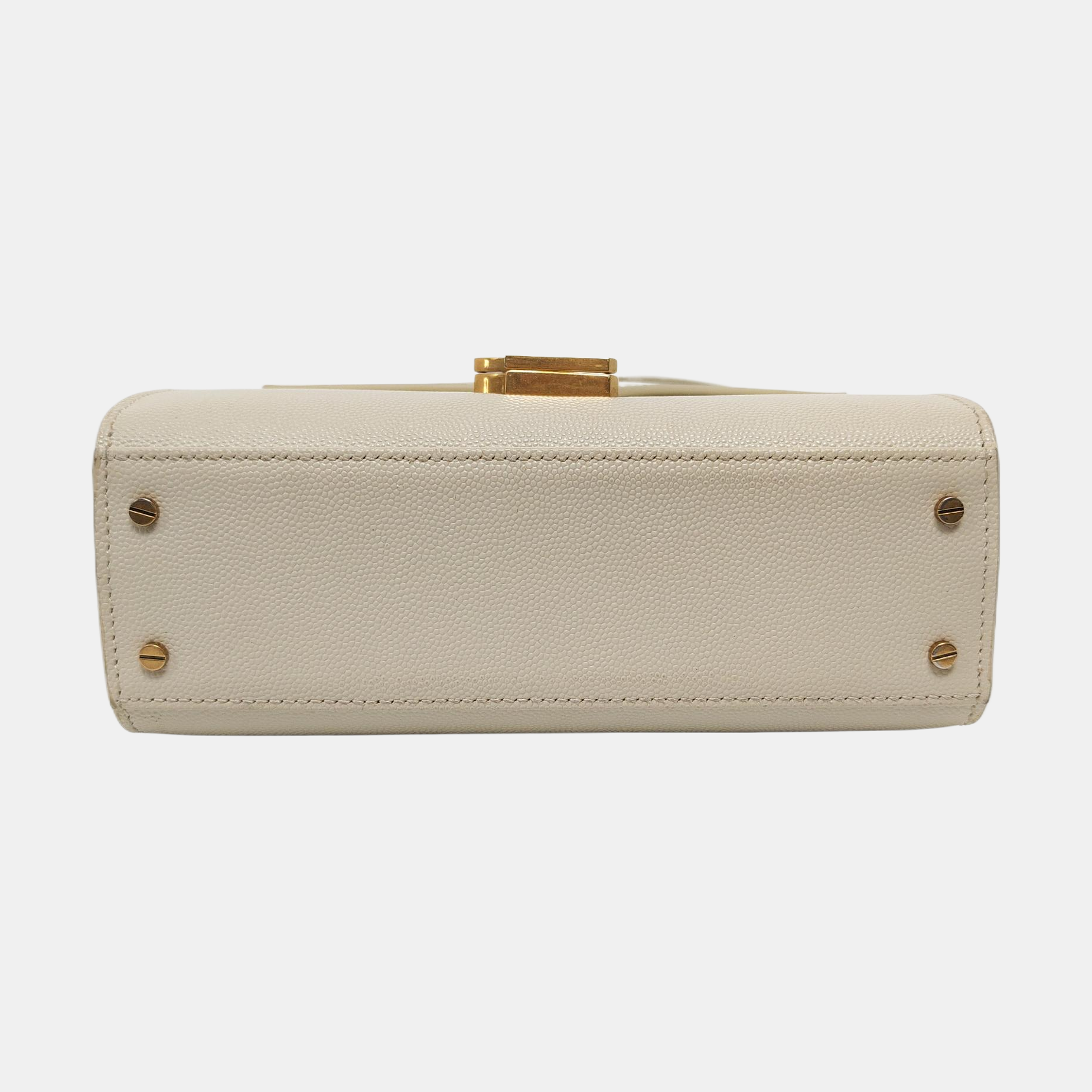 Authenticated pre-owned  CASSANDRA Mini Calfskin White - Shoulder Bag at Looply