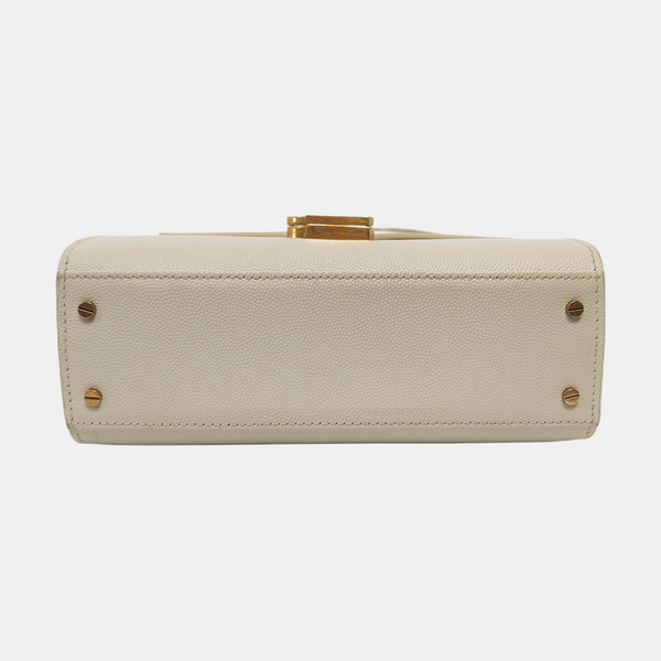 Authenticated pre-owned  CASSANDRA Mini Calfskin White - Shoulder Bag at Looply