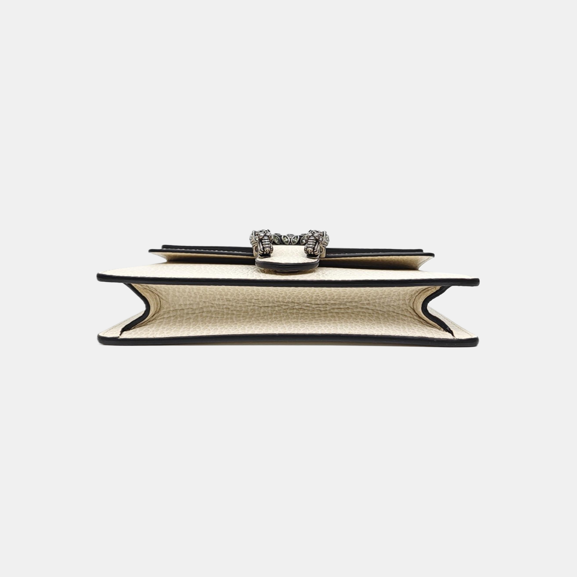 Dionysus Super Mini Calfskin White