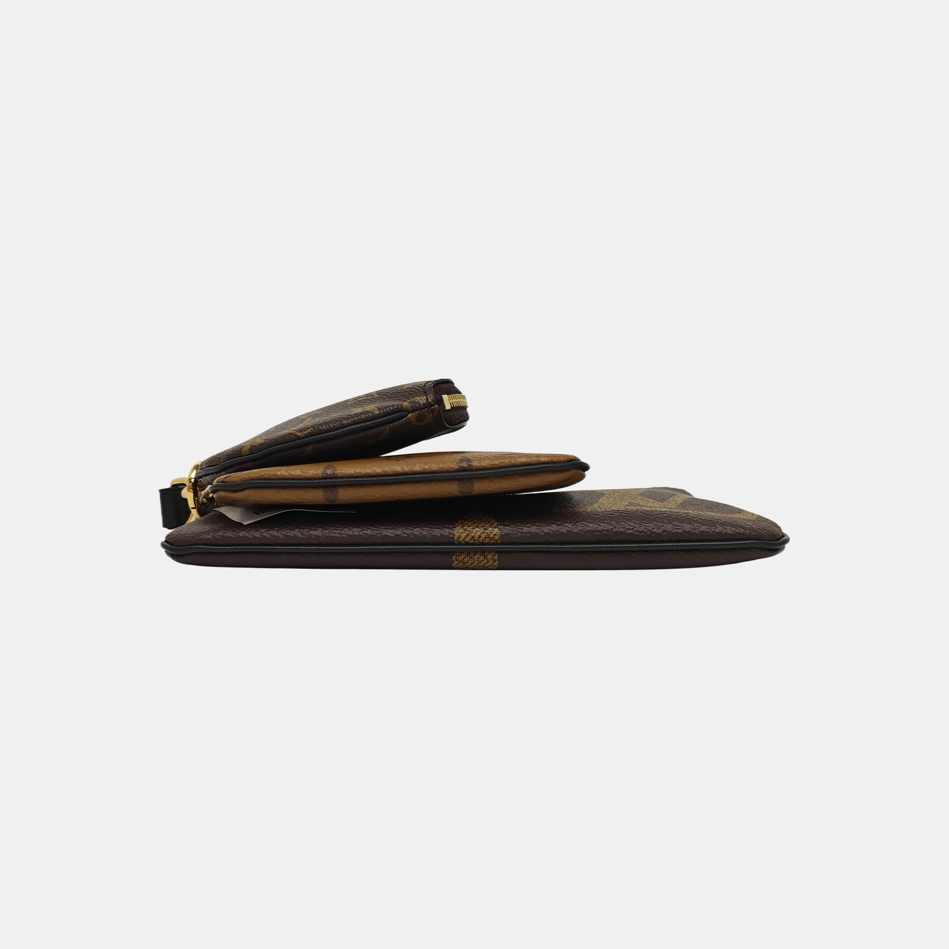 TRIO Monogram Coated Canvas Brown