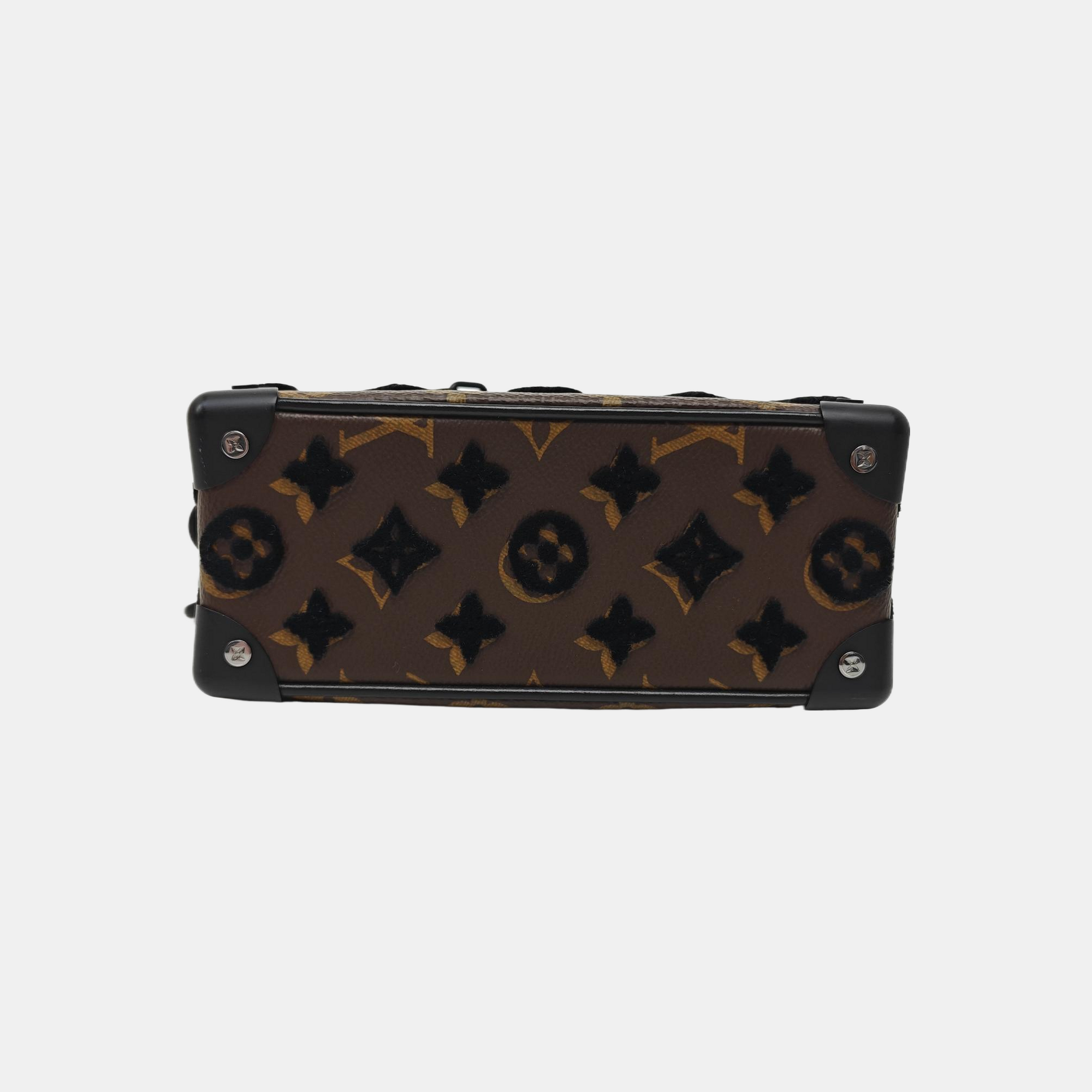 SOFT TRUNK Mini Monogram Coated Canvas Brown