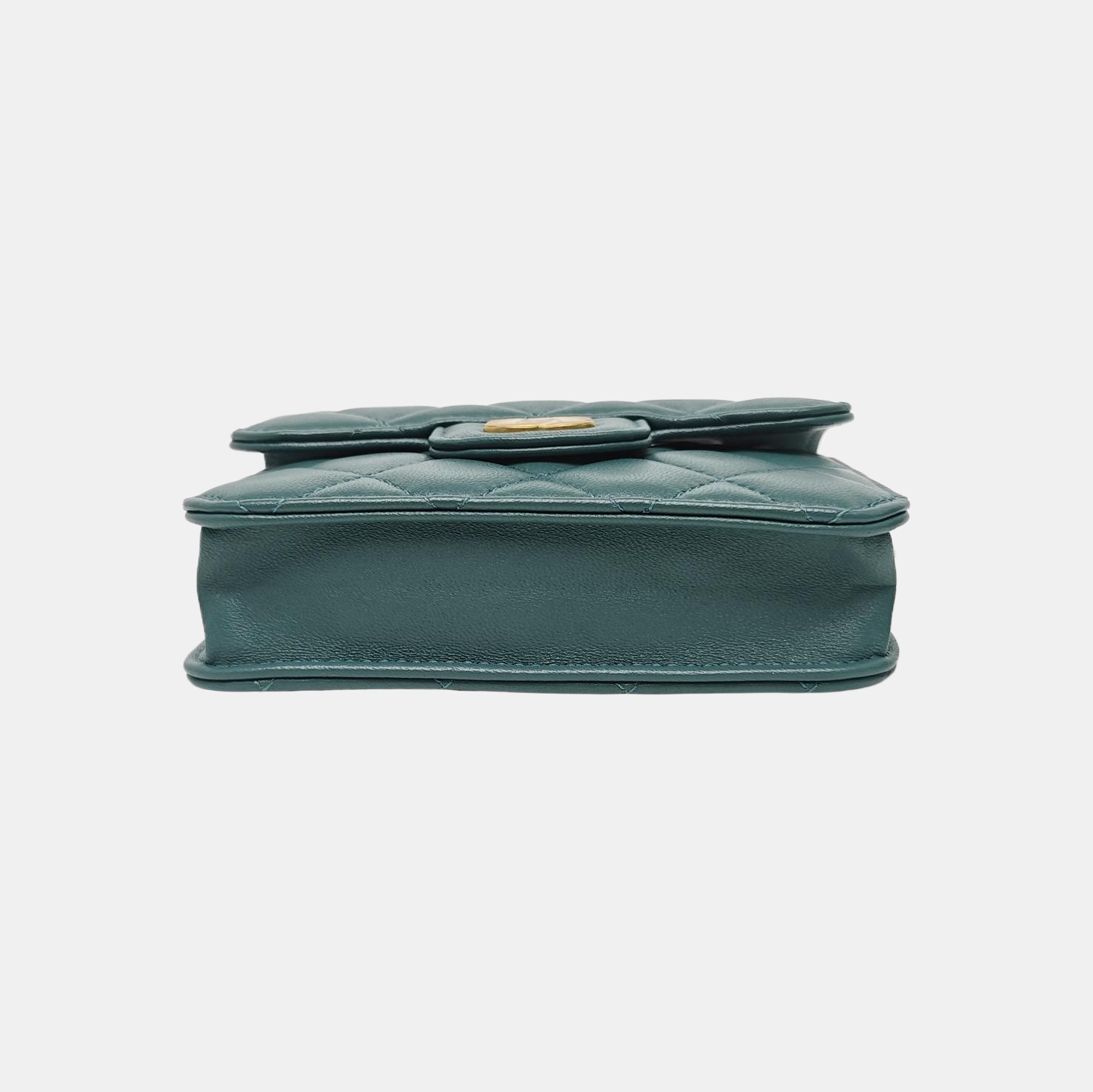 Quilted Lambskin Shoulder Bag Green