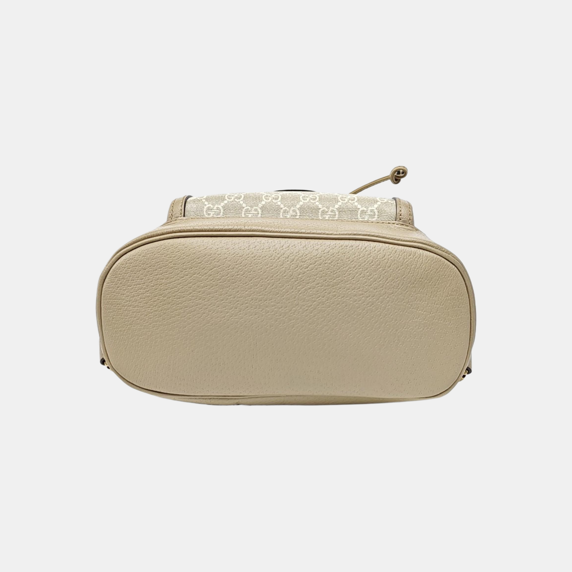 Monogram Coated Canvas Backpack Beige