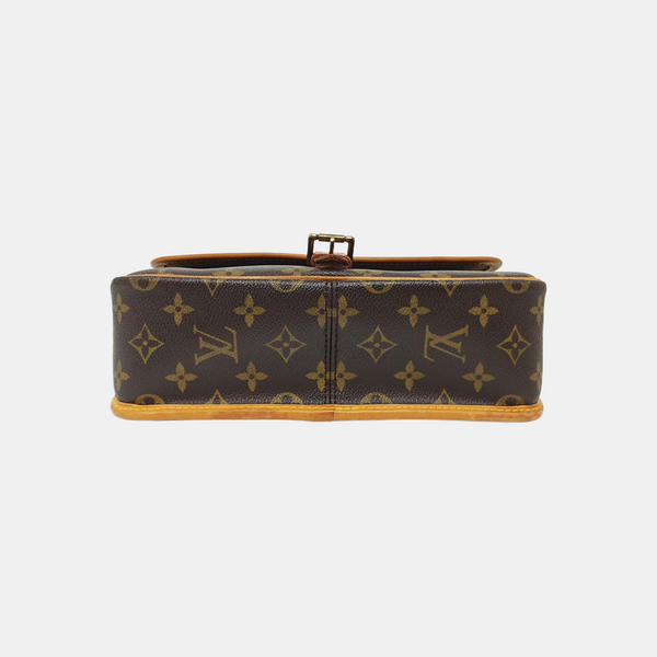 SOLOGNE PM Monogram Coated Canvas Brown