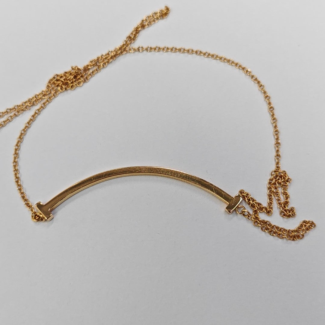 Tiffany T 18k Rose Gold Necklace