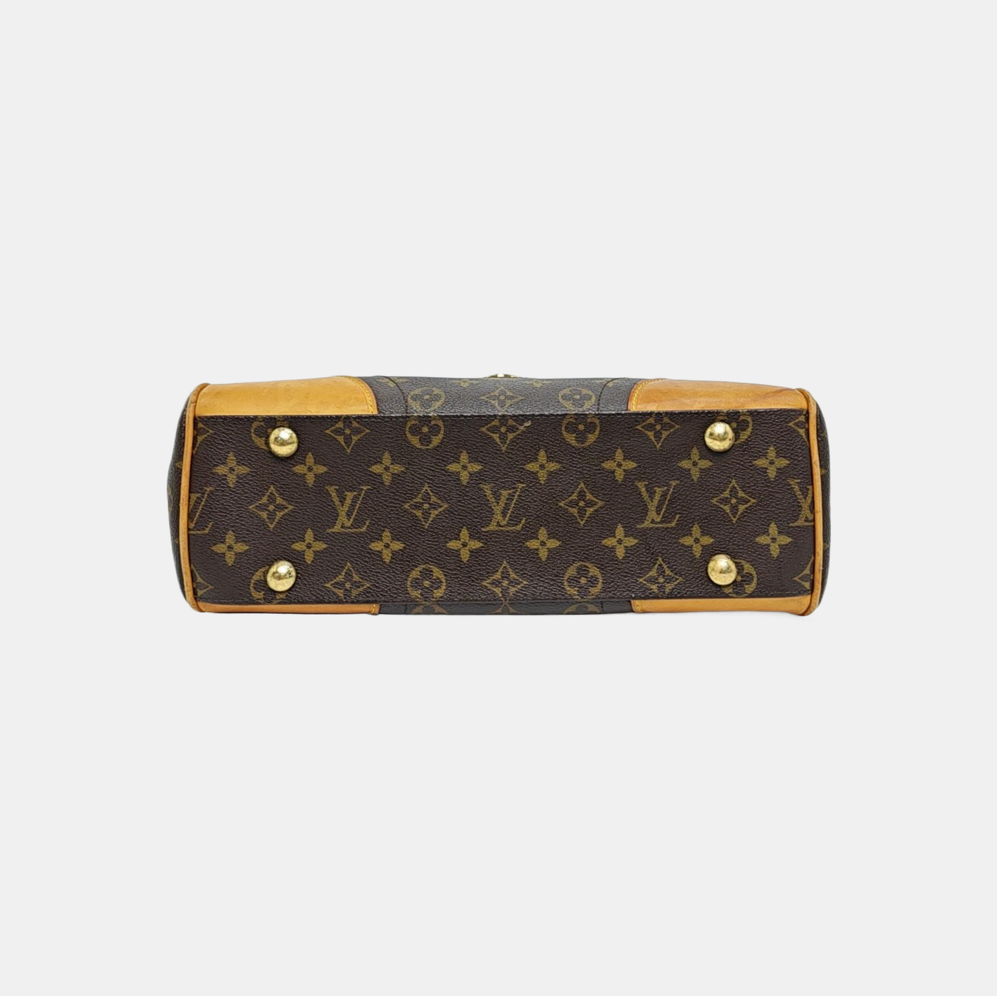 BEVERLY MM Monogram Coated Canvas Brown