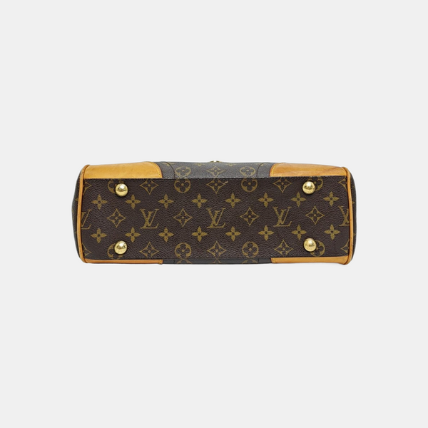 BEVERLY MM Monogram Coated Canvas Brown