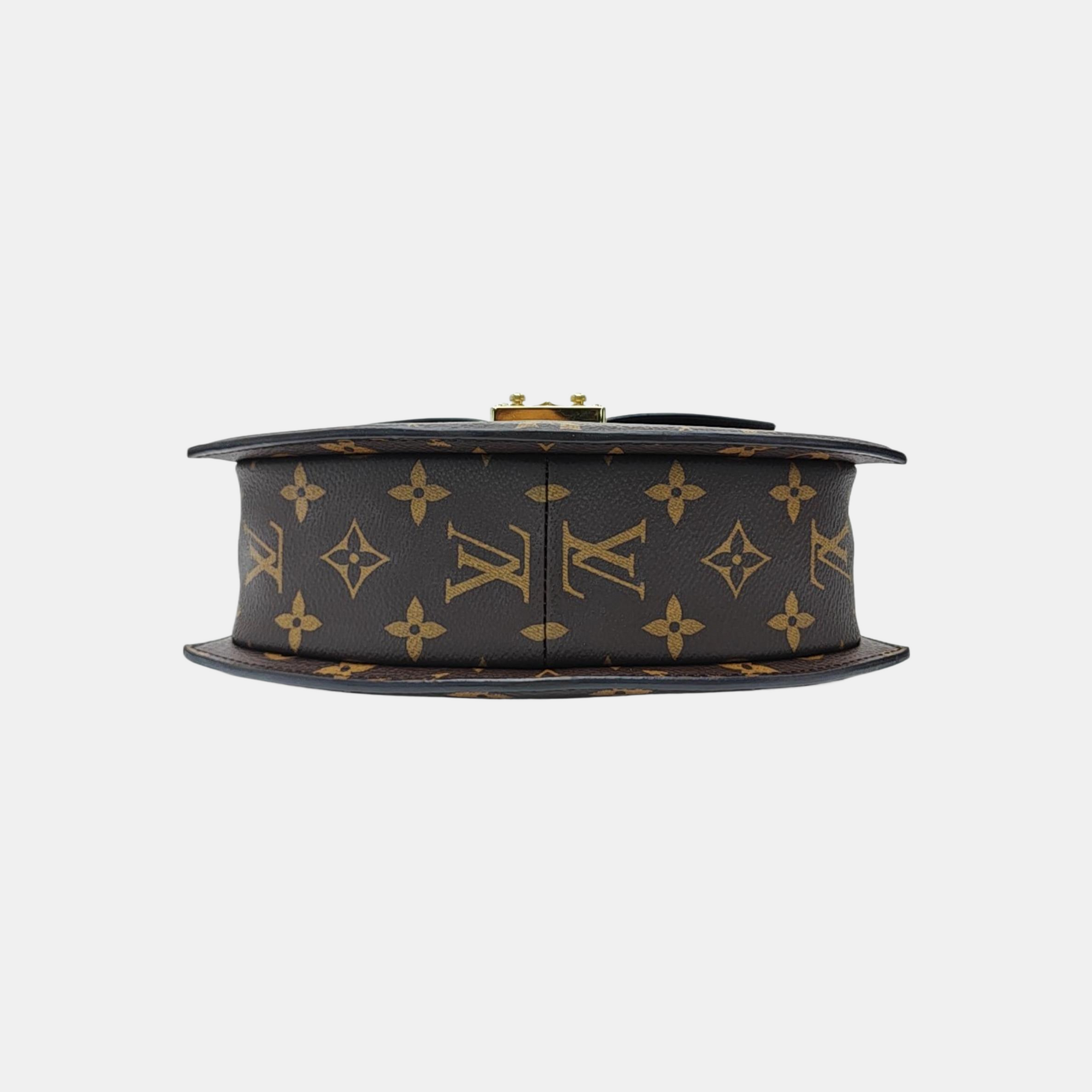 Monogram Coated Canvas Shoulder Bag Super Mini Brown