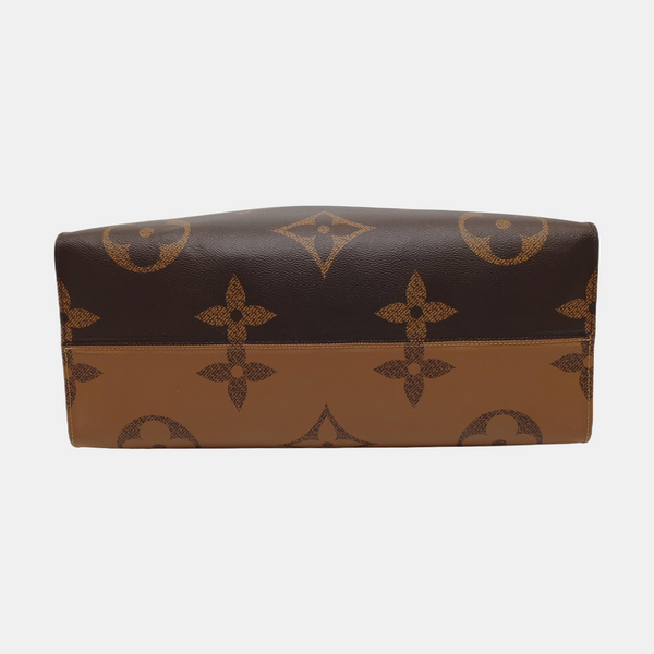 Authenticated pre-owned  ONTHEGO GM Monogram Coated Canvas Brown - Tote Bag at Looply