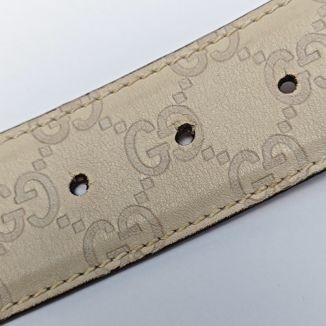 Leather Belt White