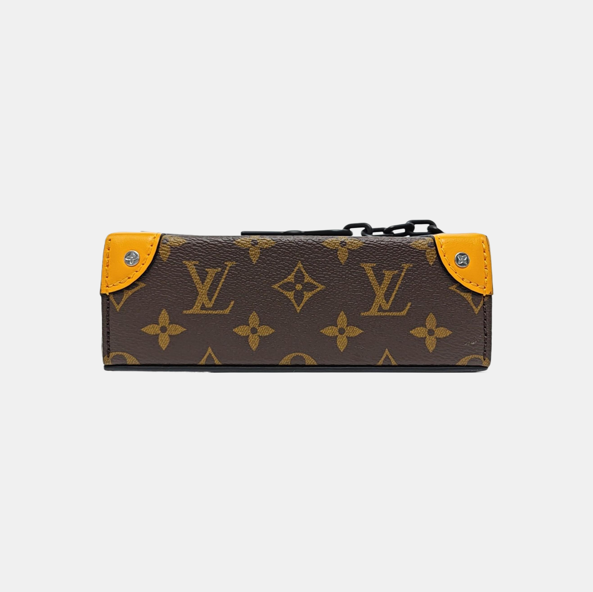 SOFT TRUNK Mini Monogram Coated Canvas Brown
