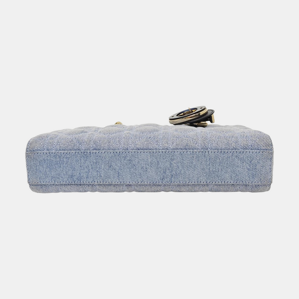 Lady D-Joy mediana Cannage azul denim