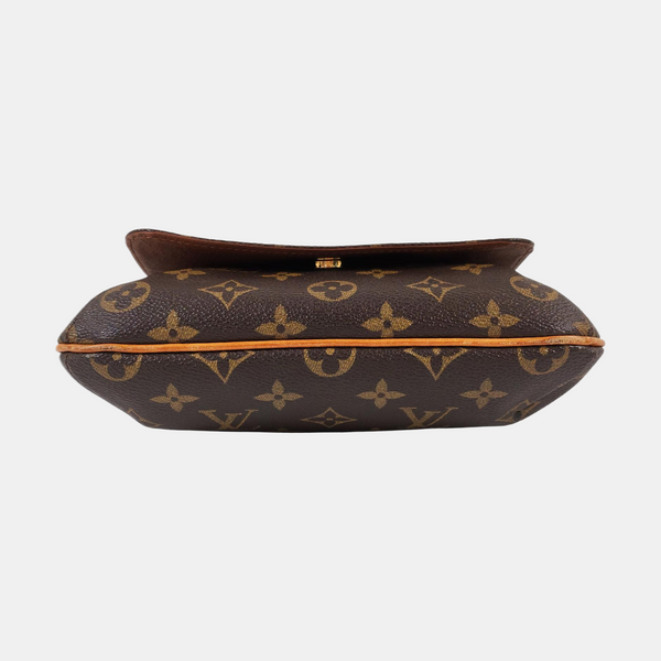 MUSETTE TANGO PM Lona recubierta Monogram marrón