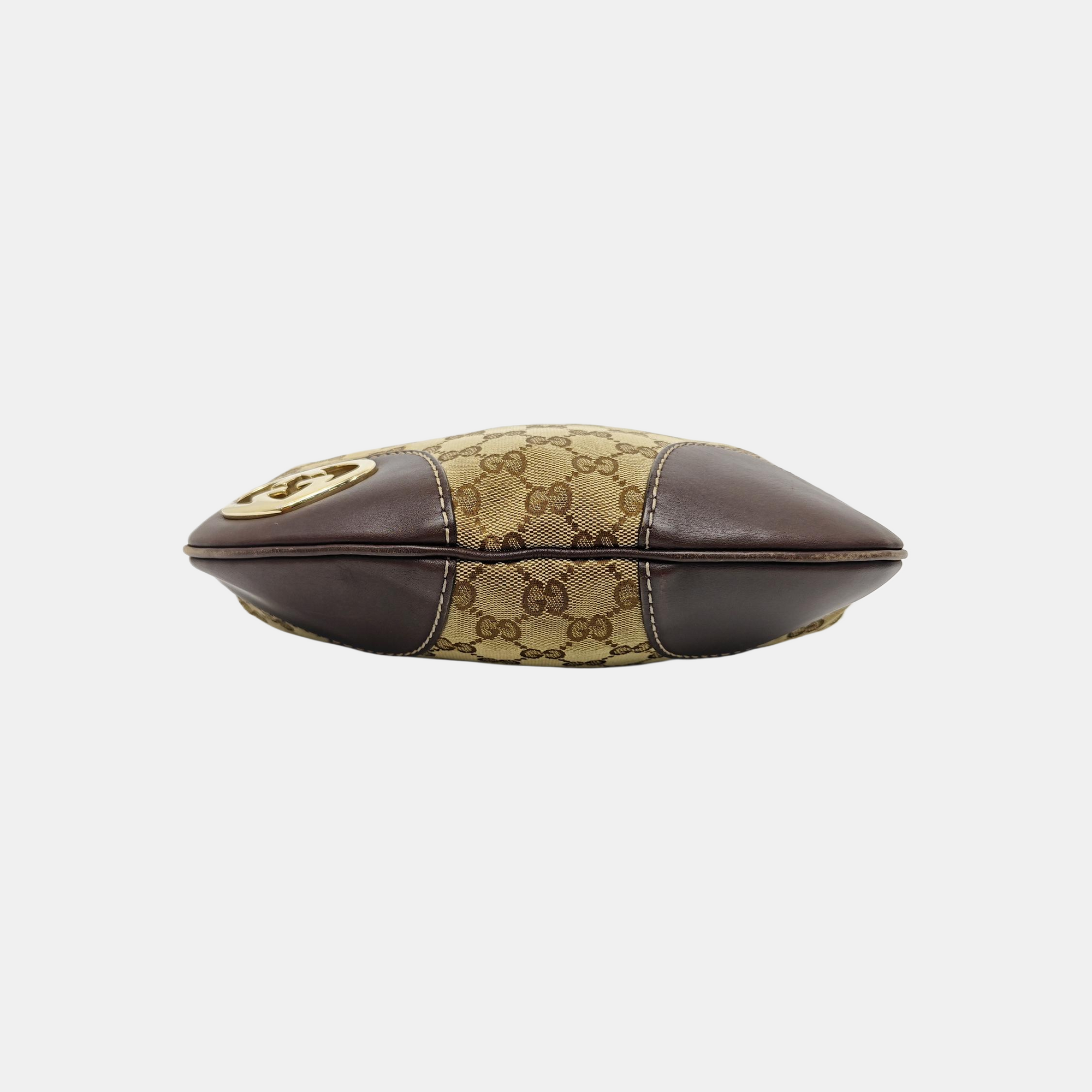 Monogram Canvas Shoulder Bag Beige