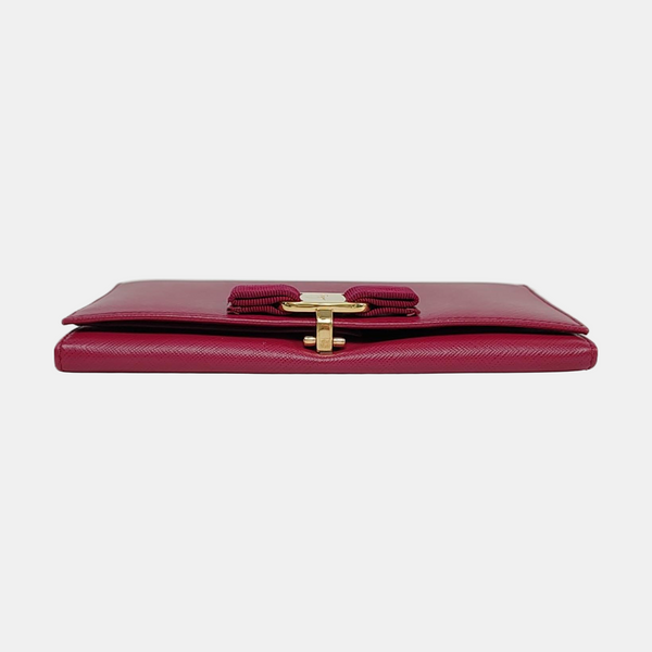 Authenticated pre-owned  Gancini Calfskin Pink Wallet - Wallet at Looply