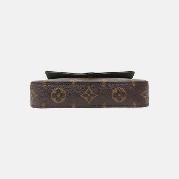 FÉLICIE Monogram Coated Canvas Brown