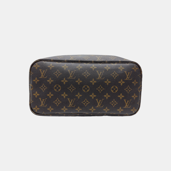 NEVERFULL MM Monogram Coated Canvas Brown