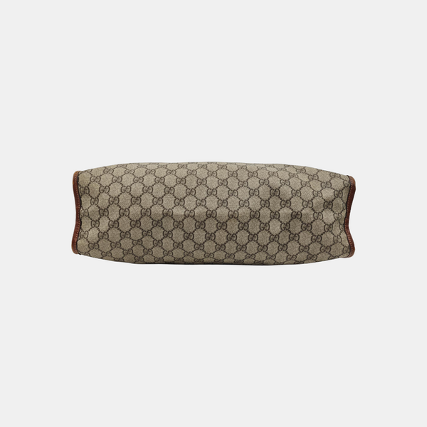 Monogram Coated Canvas Tote Bag Black