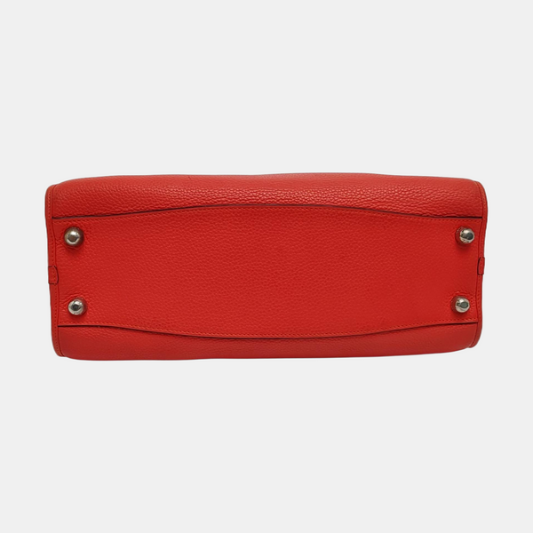Calfskin Shoulder Bag Red