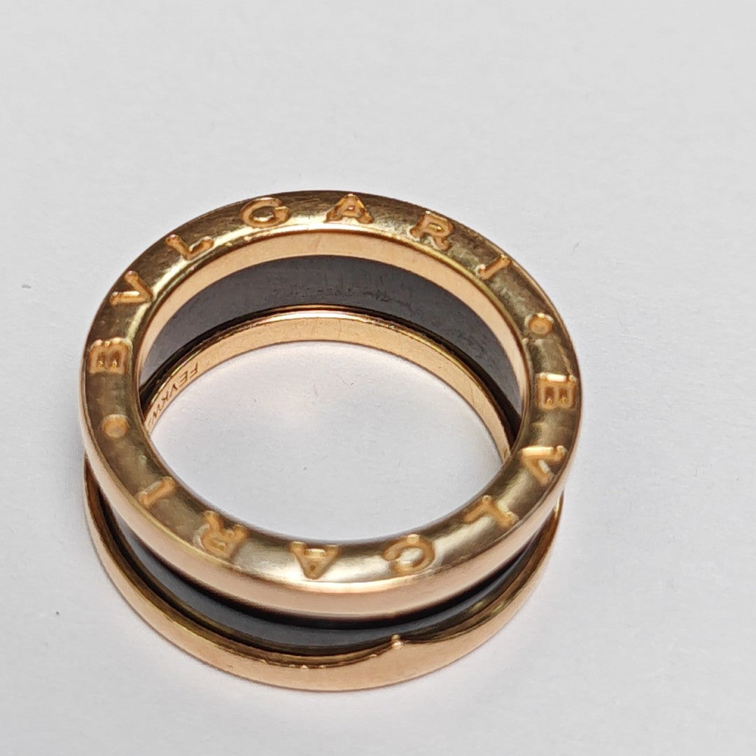 B.ZERO1 18k Rose Gold Ring EU 52