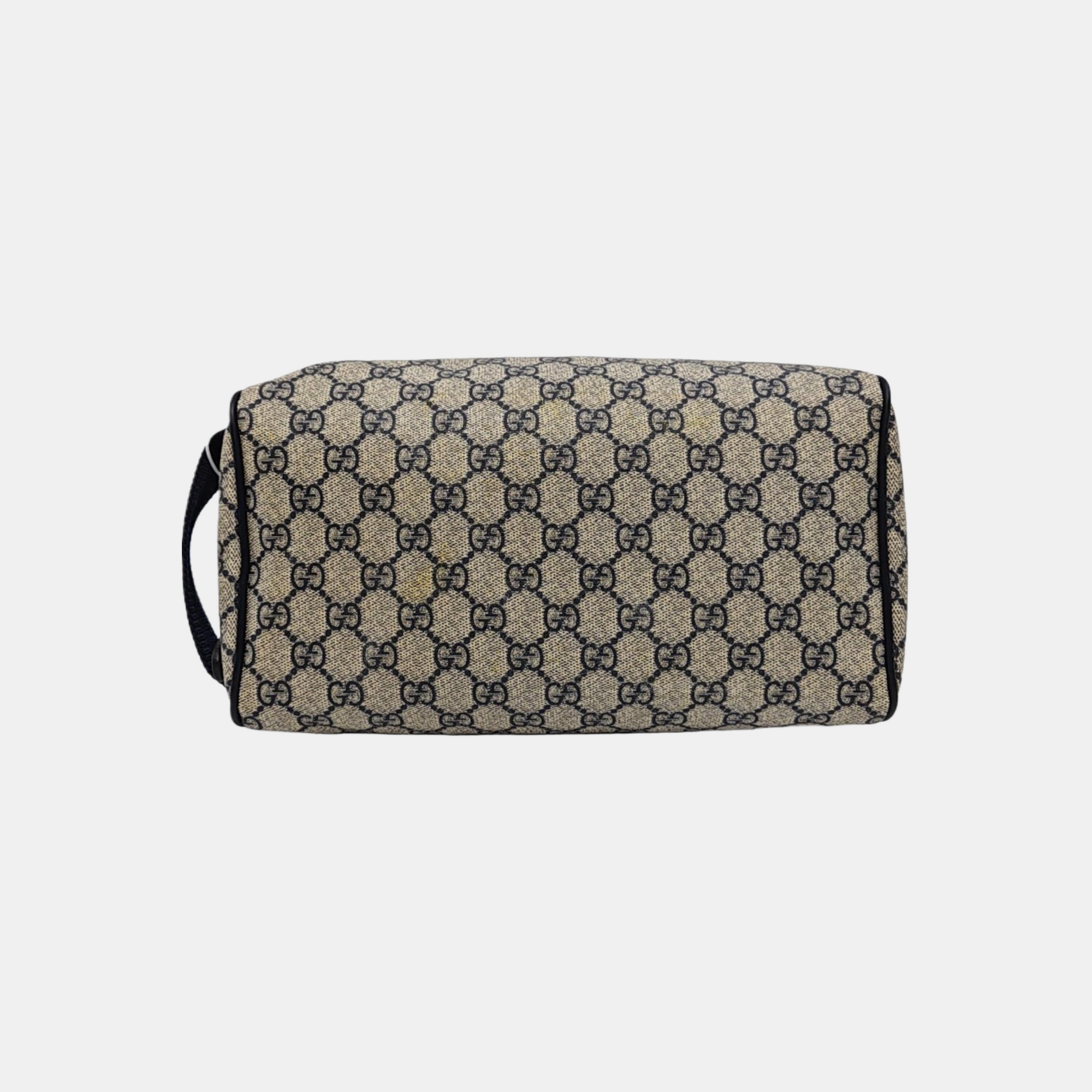 Monogram Coated Canvas Clutch Black