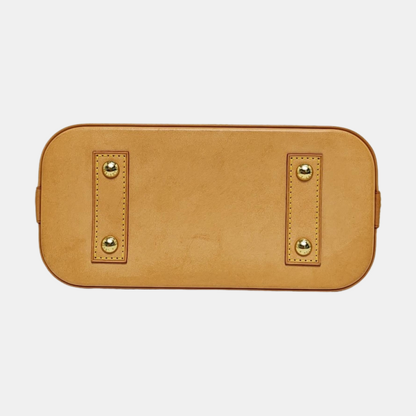 ALMA BB Monogram Coated Canvas Brown