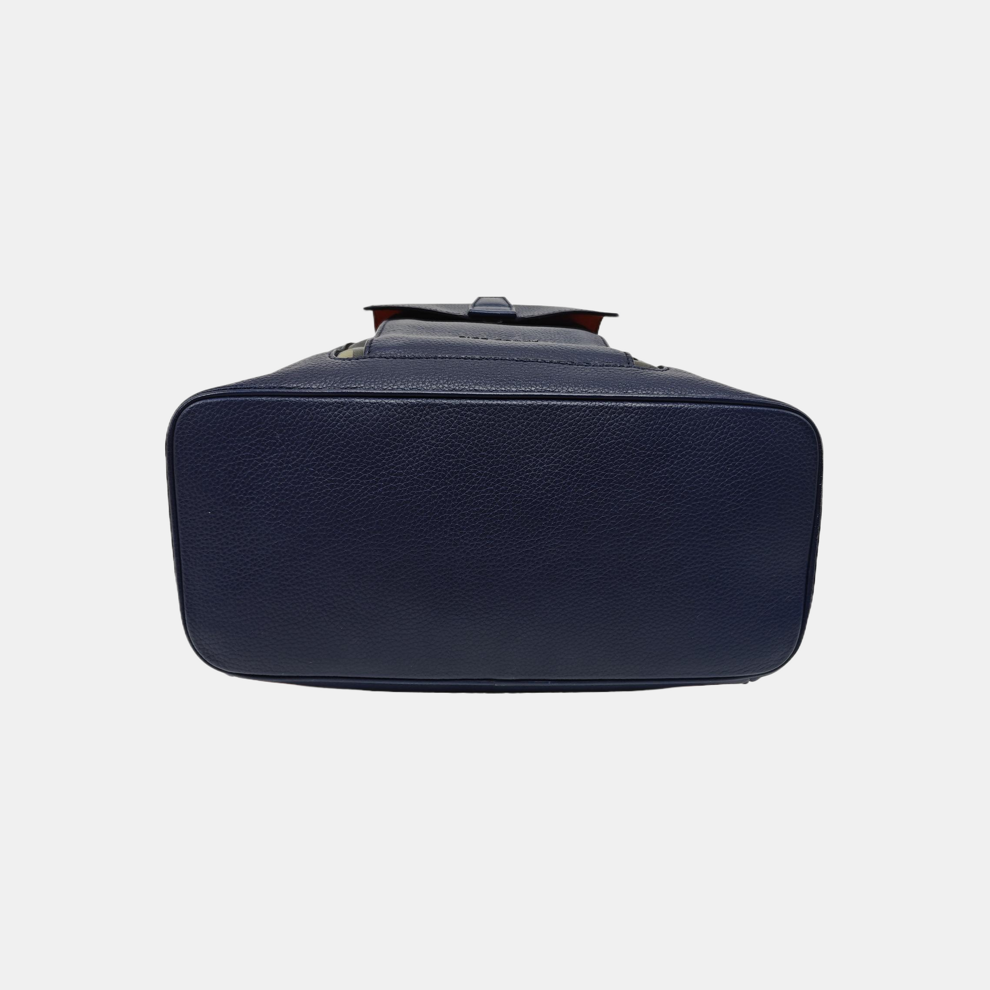 Calfskin Backpack Blue