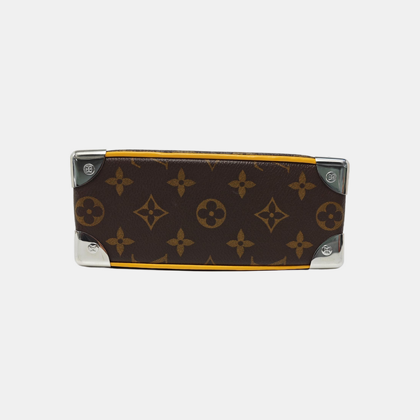 SOFT TRUNK Mini Monogram Coated Canvas Brown