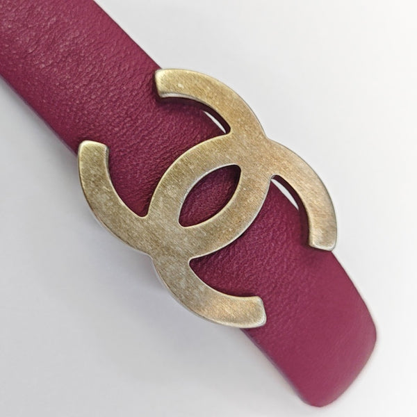Leather Belt Purple