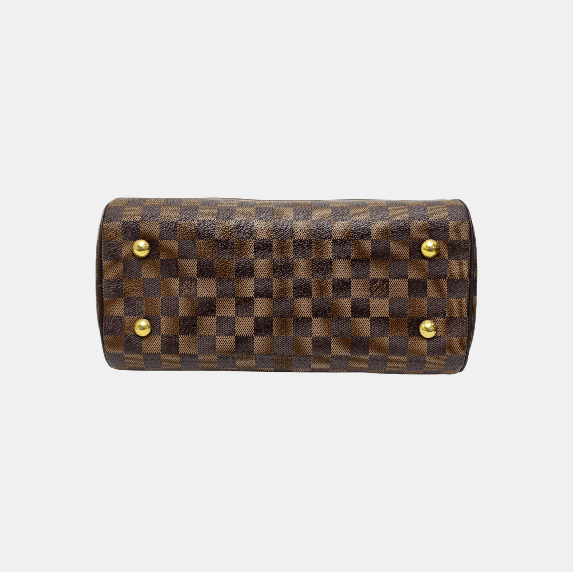 DUOMO Damier Ebene Coated Canvas Brown
