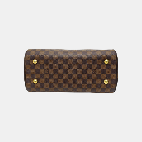 DUOMO Damier Ebene Coated Canvas Brown