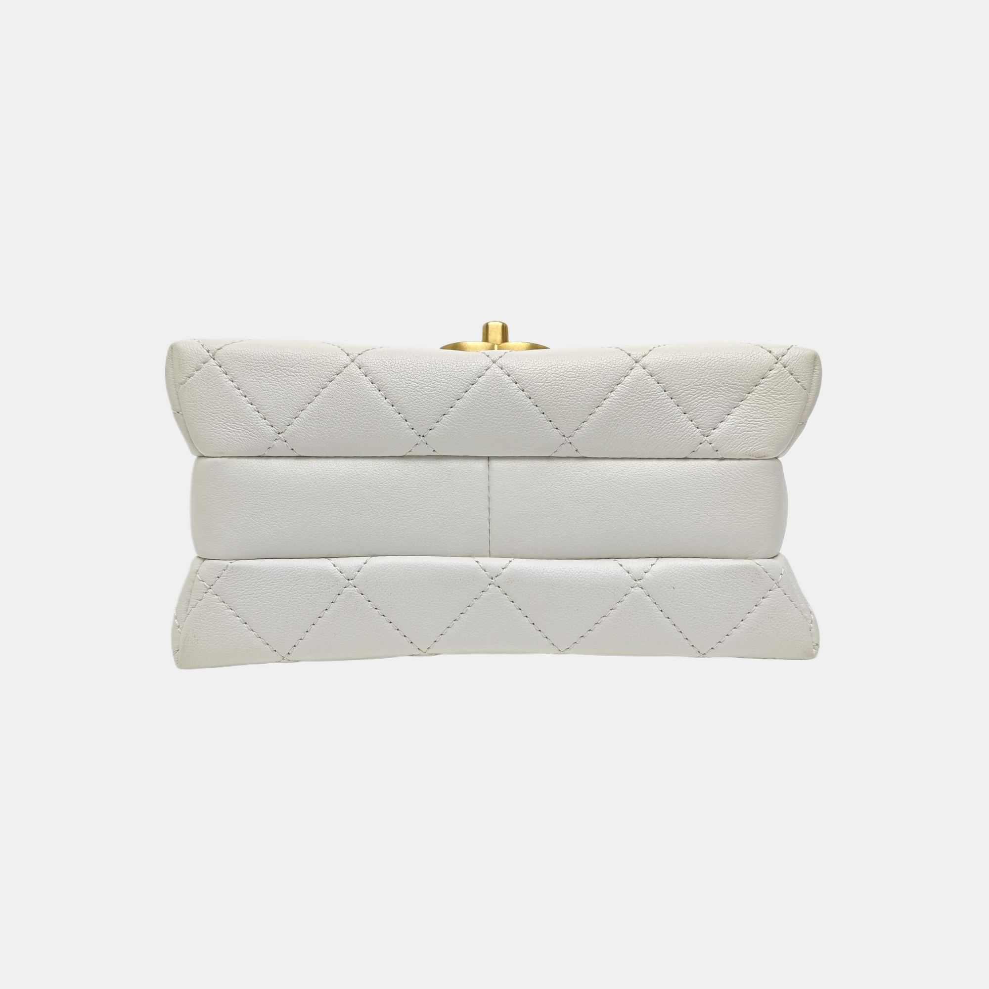 23S Mini Quilted Calfskin White
