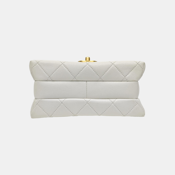 23S Mini Quilted Calfskin White