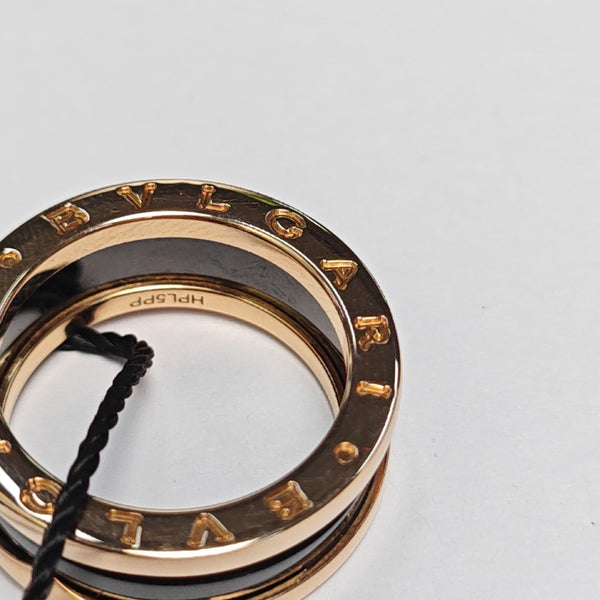 B.ZERO1 18k Rose Gold Ring EU 55