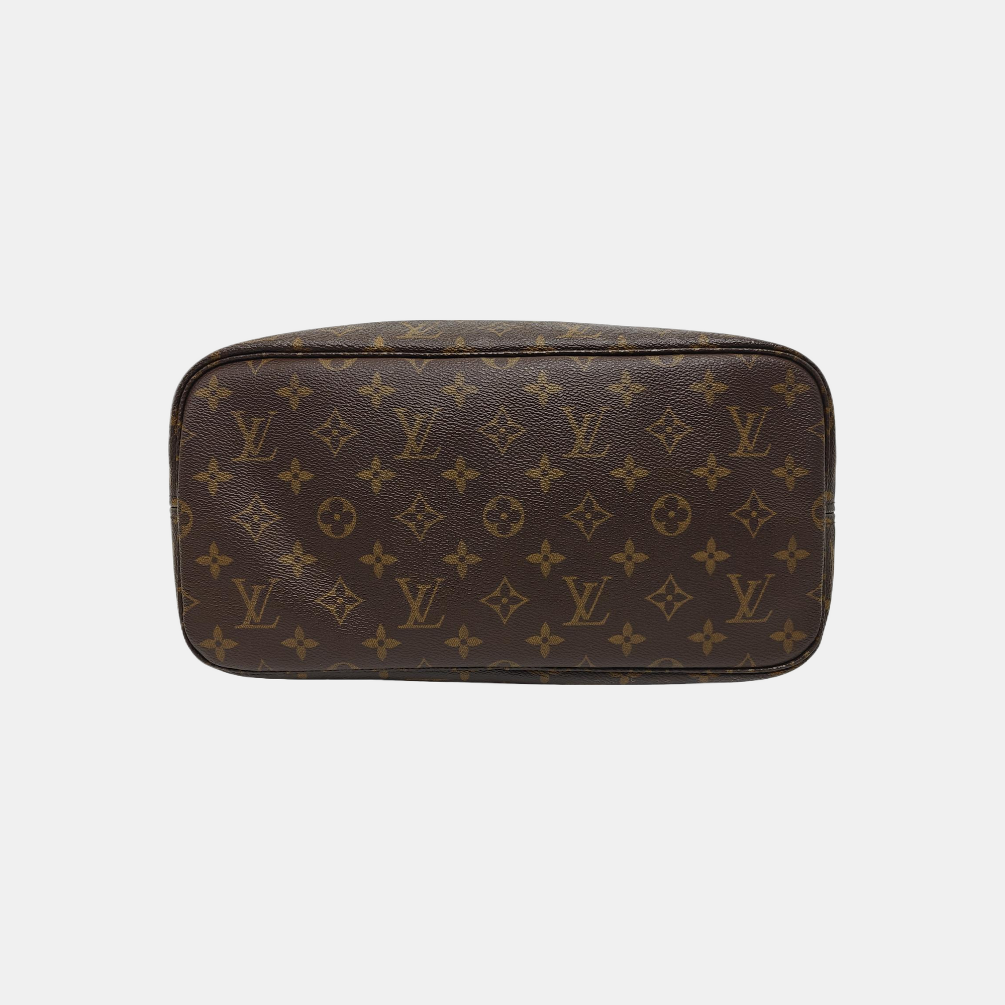 NEVERFULL MM Monogram Coated Canvas Brown