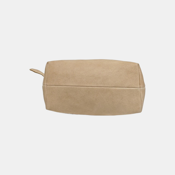 Lambskin Top Handle Bag Mini Beige