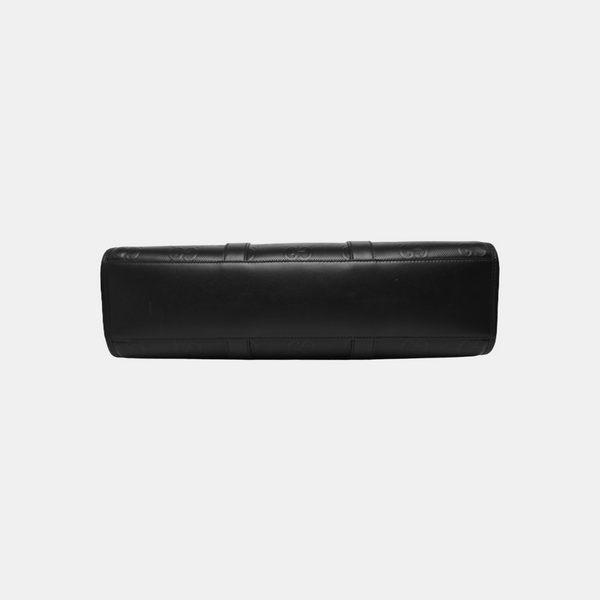 Monogram Calfskin Shoulder Bag Black