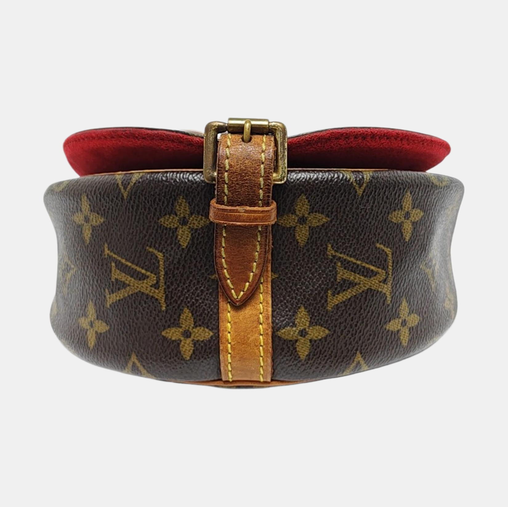 TAMBOURINE Monogram Coated Canvas Brown