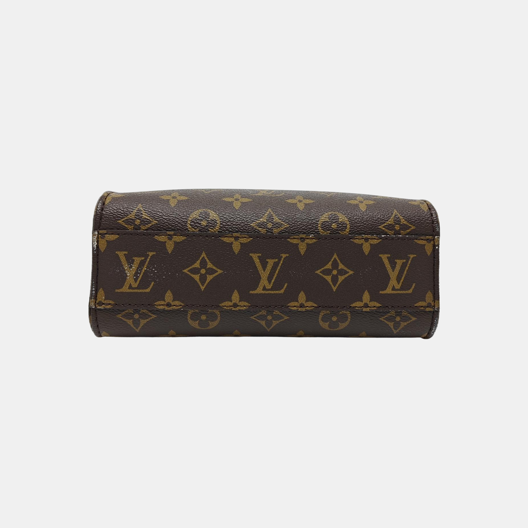 SAC PLAT BB Monogram Coated Canvas Brown
