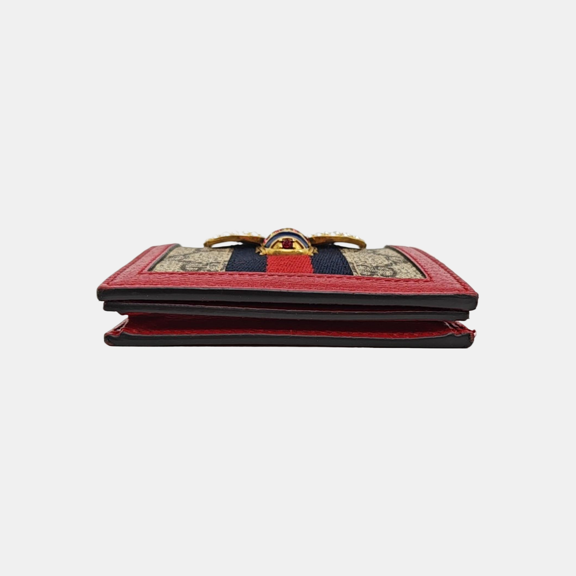 Queen Margaret Monogram Coated Canvas Beige Wallet