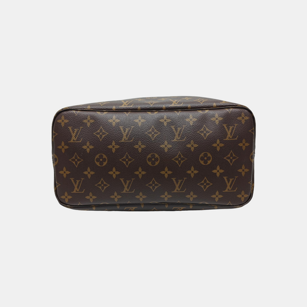 NEVERFULL MM Monogram Coated Canvas Brown
