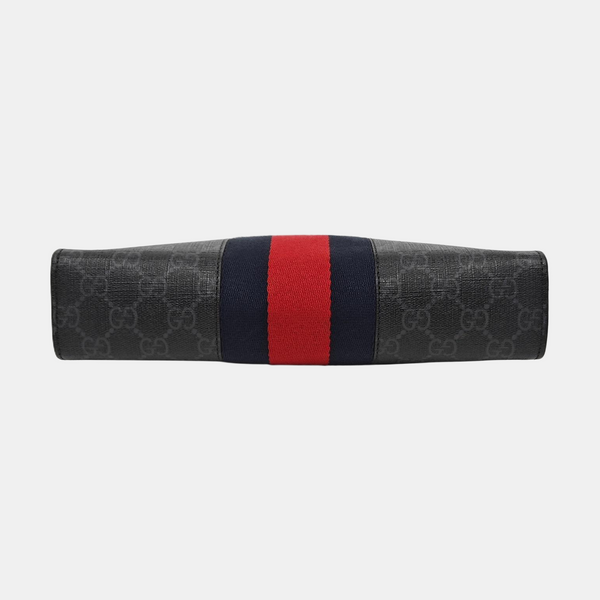 GG Supreme Monogram Coated Canvas Gray
