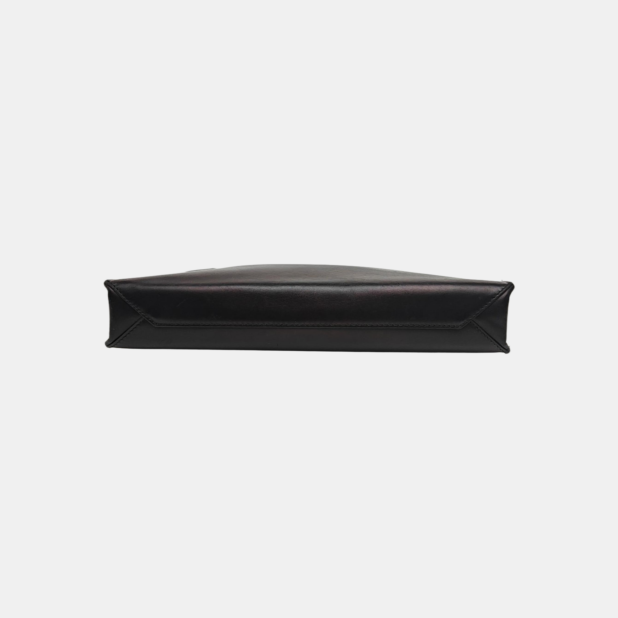 Leather Shoulder Bag Black