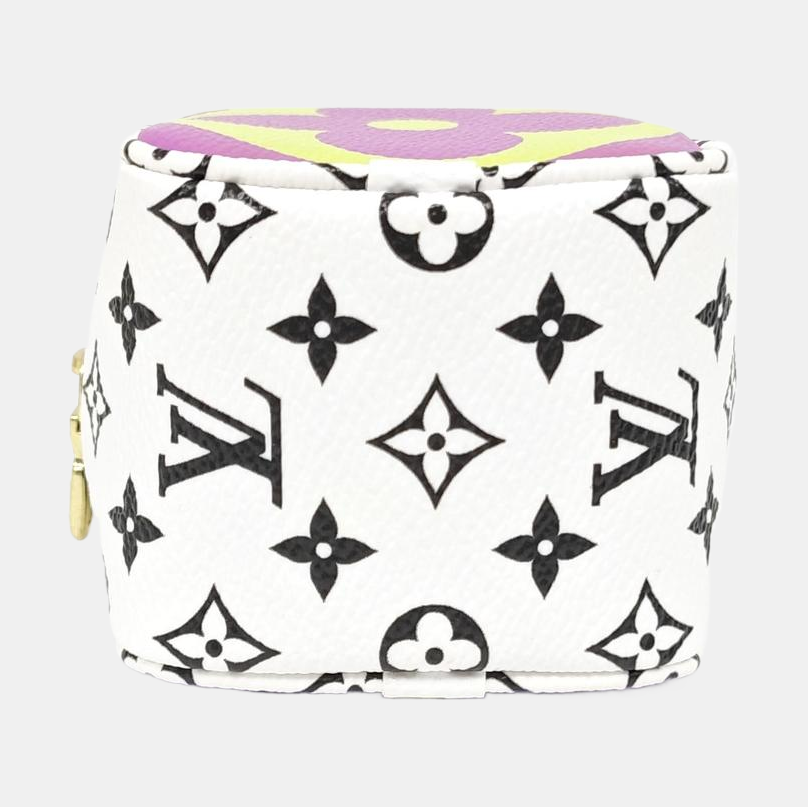 CUBE Monogram Coated Canvas Purple