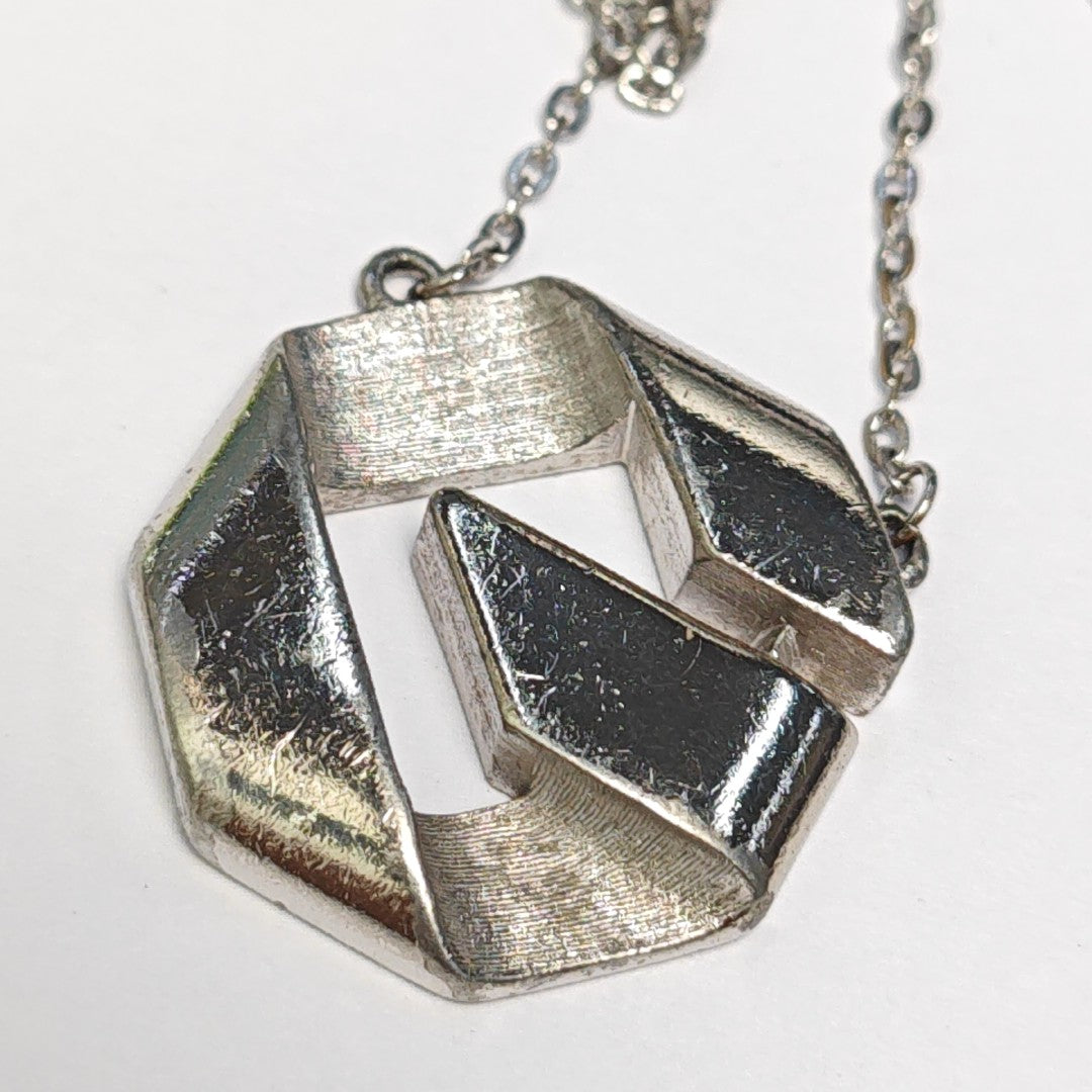 G Chain Metal Silver Necklace