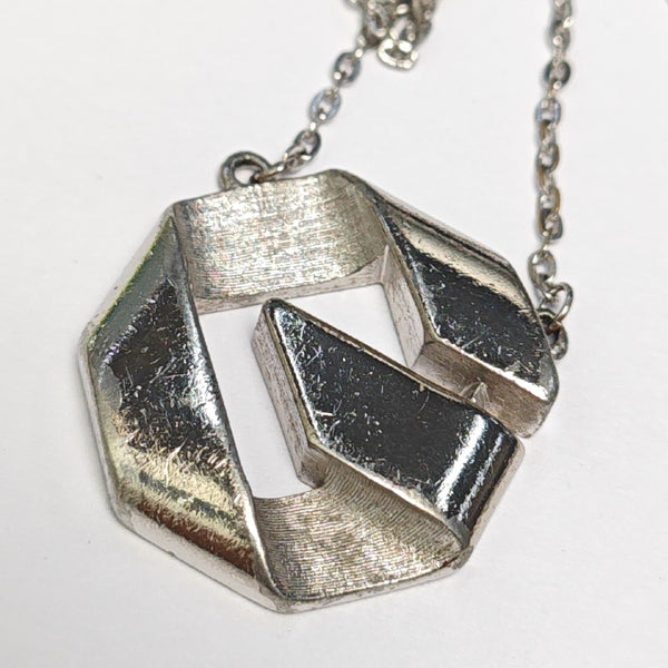 G Chain Metal Silver Necklace