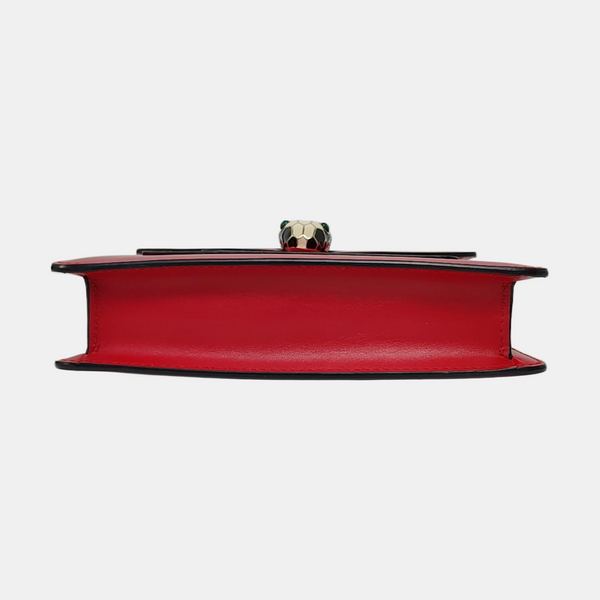 SERPENTI FOREVER Small Calfskin Red