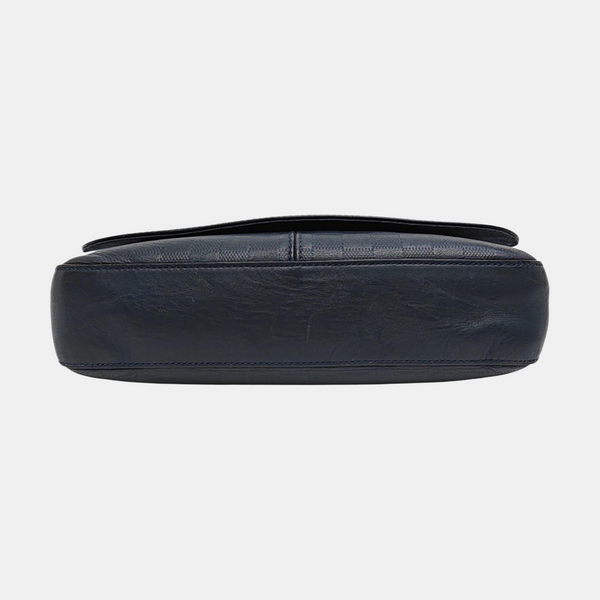 DISTRICT Damier Calfskin Blue